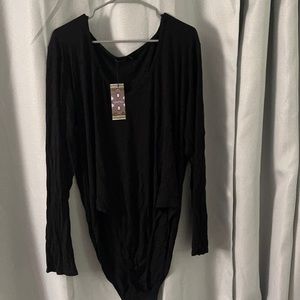 Black Longsleeve Body Suit